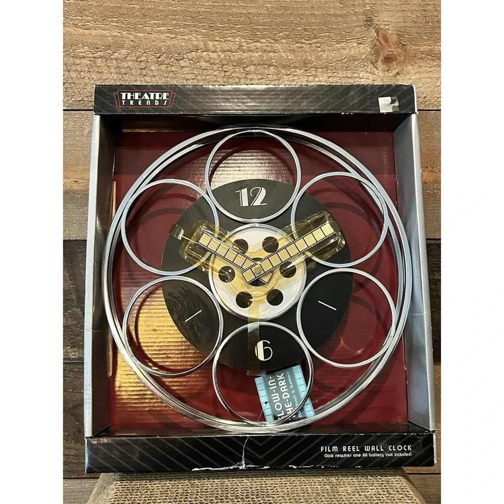 Movie Trends Glow in‎ The Dark Clock Wall Decor, 12 Inch Silent Wall Clocks NEW